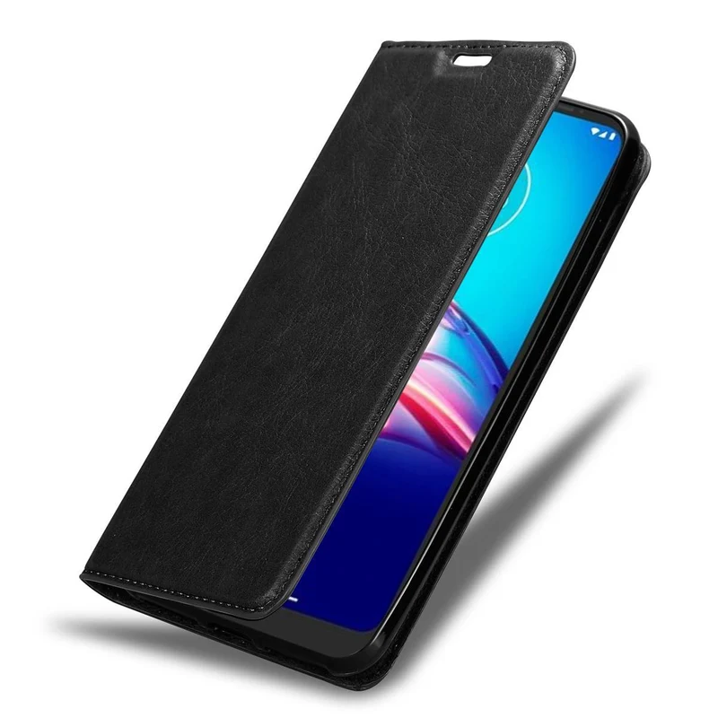 Cadorabo Hülle kompatibel mit Motorola MOTO E6s 2020 Schutzhülle mit Magnetverschluss, Standfunktion und Kartenfach