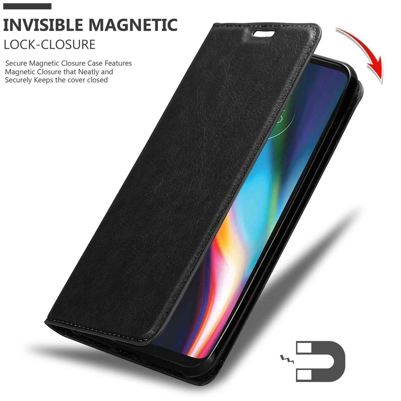 Cadorabo Hülle kompatibel mit Motorola MOTO G 5G PLUS Schutzhülle mit Magnetverschluss, Standfunktion und Kartenfach