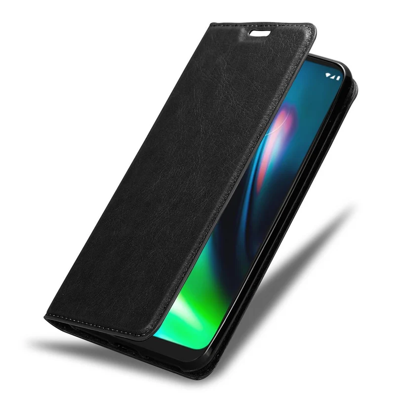 Cadorabo Hülle kompatibel mit Motorola MOTO G9 PLAY Schutzhülle mit Magnetverschluss, Standfunktion und Kartenfach