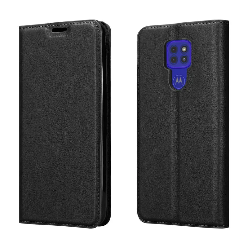 Cadorabo Hülle kompatibel mit Motorola MOTO G9 PLAY Schutzhülle mit Magnetverschluss, Standfunktion und Kartenfach