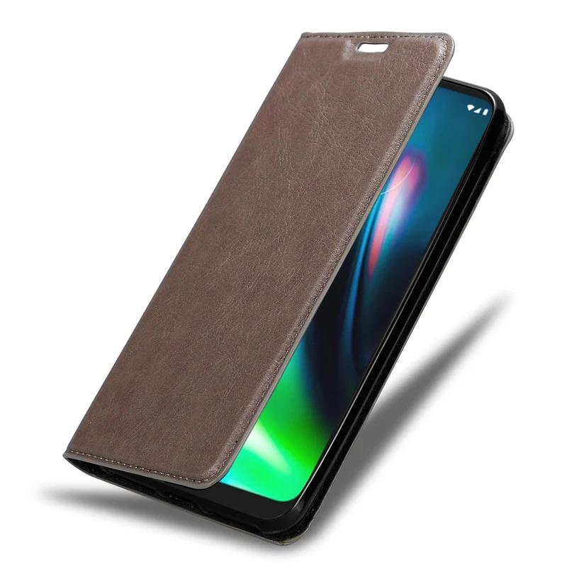 Cadorabo Hülle kompatibel mit Motorola MOTO G9 PLAY Schutzhülle mit Magnetverschluss, Standfunktion und Kartenfach