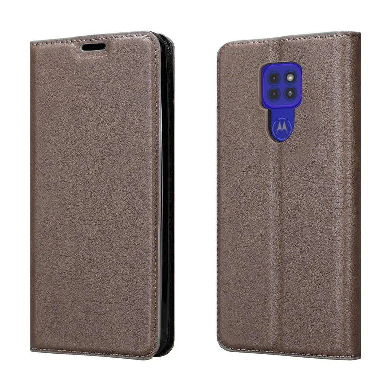 Cadorabo Hülle kompatibel mit Motorola MOTO G9 PLAY Schutzhülle mit Magnetverschluss, Standfunktion und Kartenfach