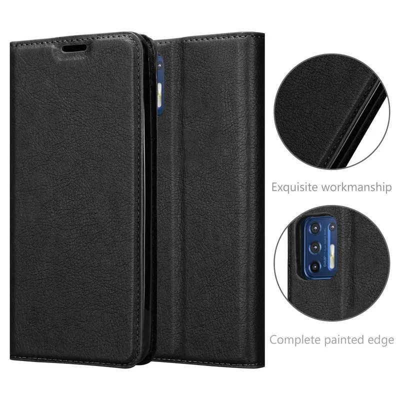 Cadorabo Hülle kompatibel mit Motorola MOTO G9 PLUS Schutzhülle mit Magnetverschluss, Standfunktion und Kartenfach