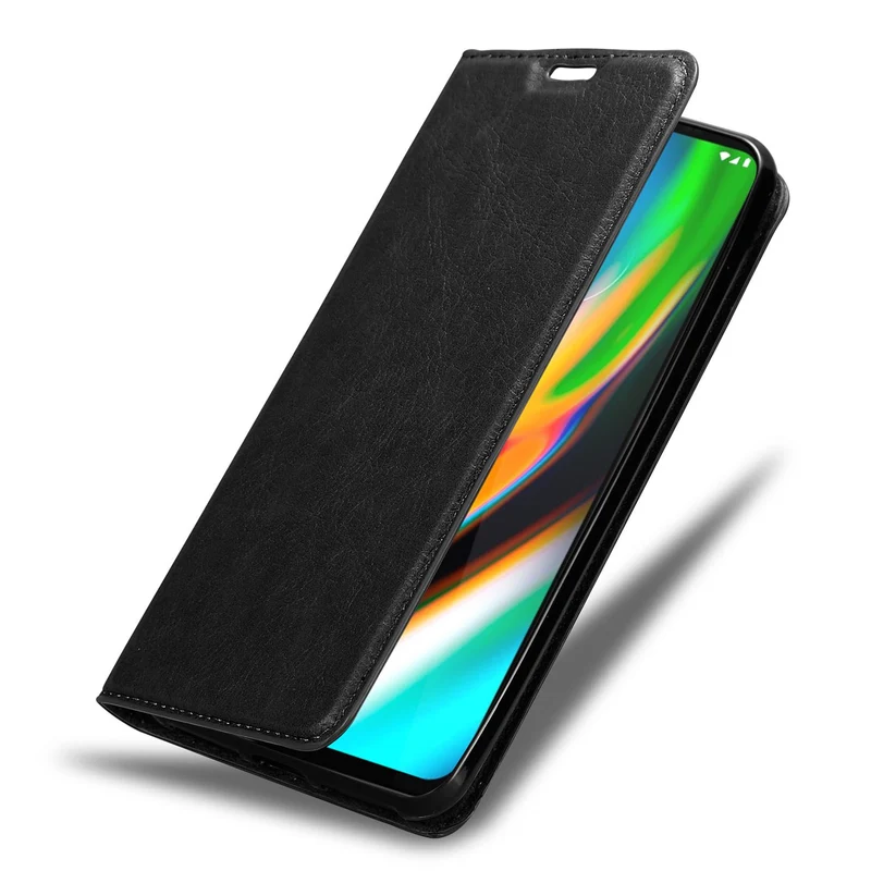 Cadorabo Hülle kompatibel mit Motorola MOTO G9 PLUS Schutzhülle mit Magnetverschluss, Standfunktion und Kartenfach