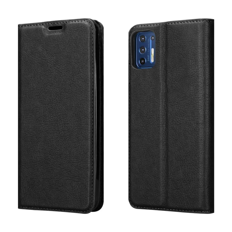 Cadorabo Hülle kompatibel mit Motorola MOTO G9 PLUS Schutzhülle mit Magnetverschluss, Standfunktion und Kartenfach