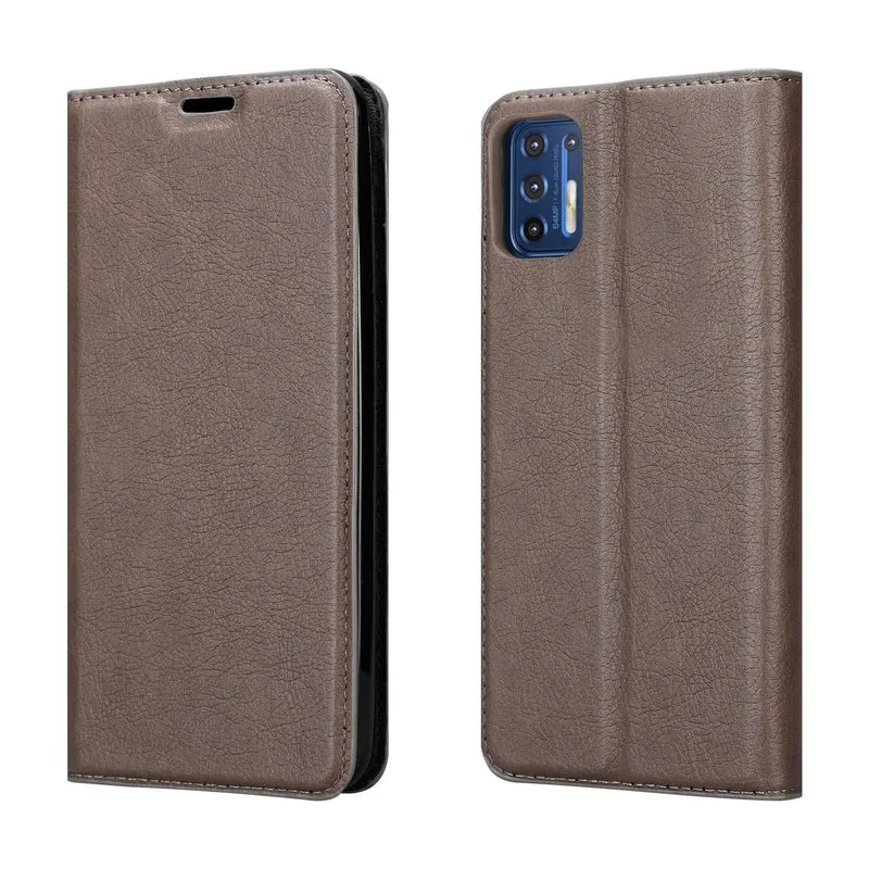 Cadorabo Hülle kompatibel mit Motorola MOTO G9 PLUS Schutzhülle mit Magnetverschluss, Standfunktion und Kartenfach