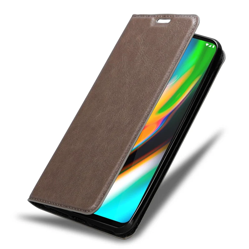 Cadorabo Hülle kompatibel mit Motorola MOTO G9 PLUS Schutzhülle mit Magnetverschluss, Standfunktion und Kartenfach