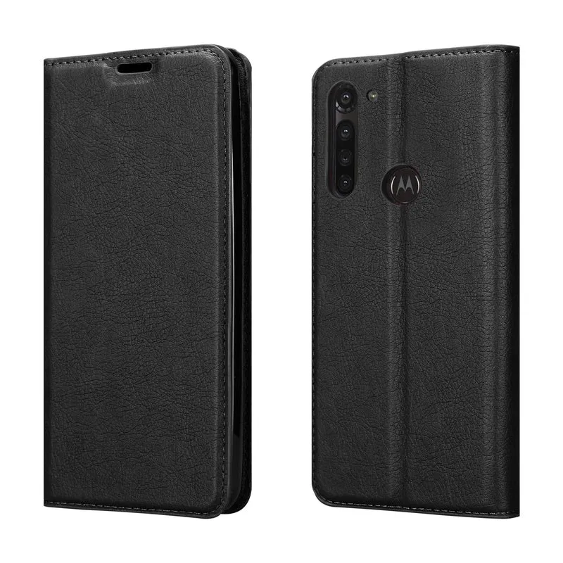 Cadorabo Hülle kompatibel mit Motorola MOTO G8 POWER LITE Schutzhülle mit Magnetverschluss, Standfunktion und Kartenfach