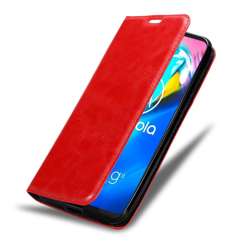 Cadorabo Hülle kompatibel mit Motorola MOTO G8 POWER LITE Schutzhülle mit Magnetverschluss, Standfunktion und Kartenfach