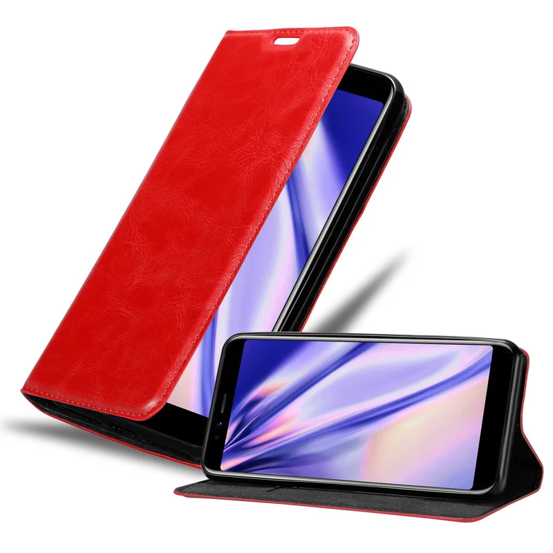 Cadorabo Hülle kompatibel mit Lenovo S5 Schutzhülle mit Magnetverschluss, Standfunktion und Kartenfach