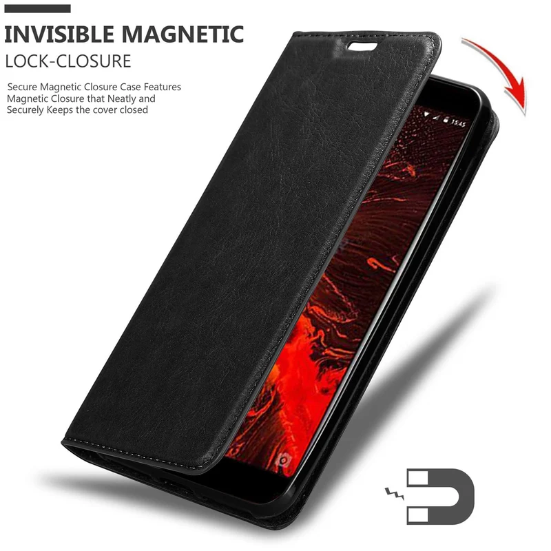 Cadorabo Hülle kompatibel mit Lenovo S5 Schutzhülle mit Magnetverschluss, Standfunktion und Kartenfach