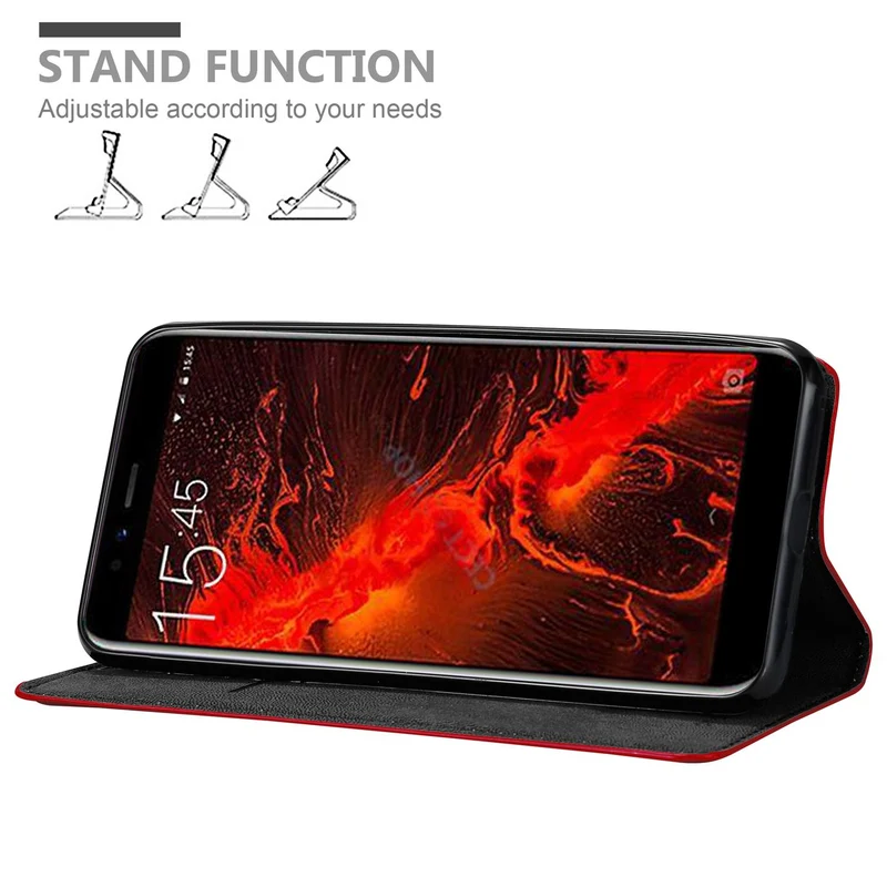 Cadorabo Hülle kompatibel mit Lenovo S5 Schutzhülle mit Magnetverschluss, Standfunktion und Kartenfach