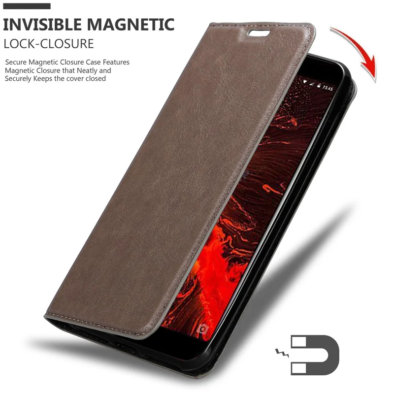 Cadorabo Hülle kompatibel mit Lenovo S5 Schutzhülle mit Magnetverschluss, Standfunktion und Kartenfach