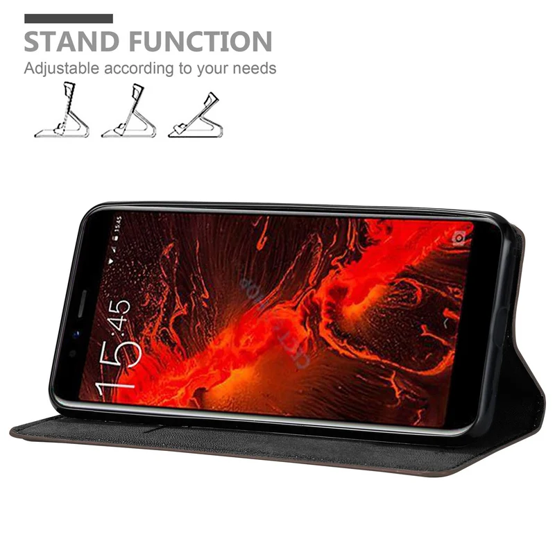 Cadorabo Hülle kompatibel mit Lenovo S5 Schutzhülle mit Magnetverschluss, Standfunktion und Kartenfach