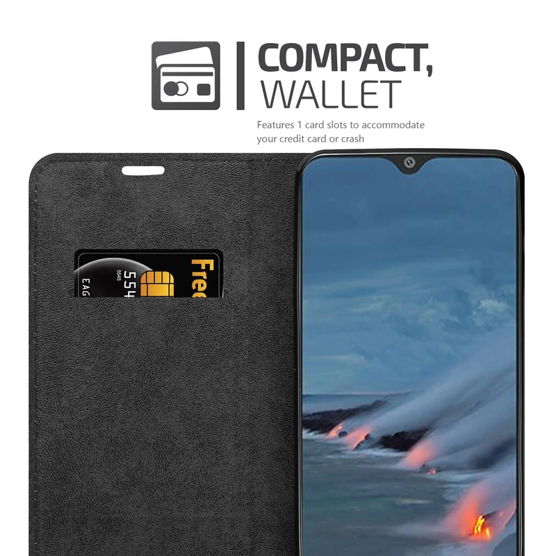 Cadorabo Hülle kompatibel mit Cubot P30 Schutzhülle mit Magnetverschluss, Standfunktion und Kartenfach