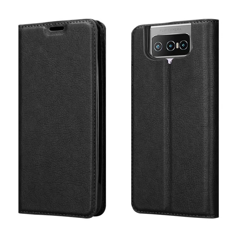 Cadorabo Hülle kompatibel mit Asus ZenFone 7 PRO Schutzhülle mit Magnetverschluss, Standfunktion und Kartenfach