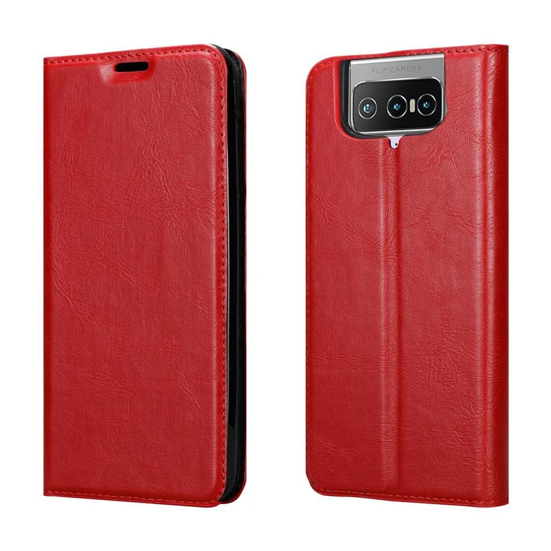 Cadorabo Hülle kompatibel mit Asus ZenFone 7 PRO Schutzhülle mit Magnetverschluss, Standfunktion und Kartenfach