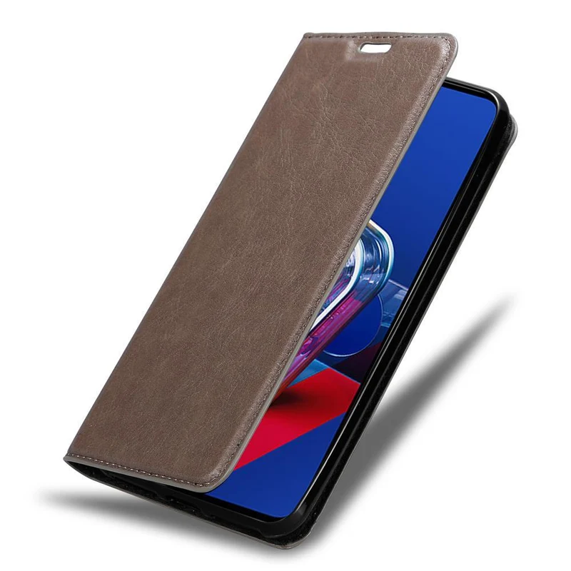 Cadorabo Hülle kompatibel mit Asus ZenFone 7 Schutzhülle mit Magnetverschluss, Standfunktion und Kartenfach