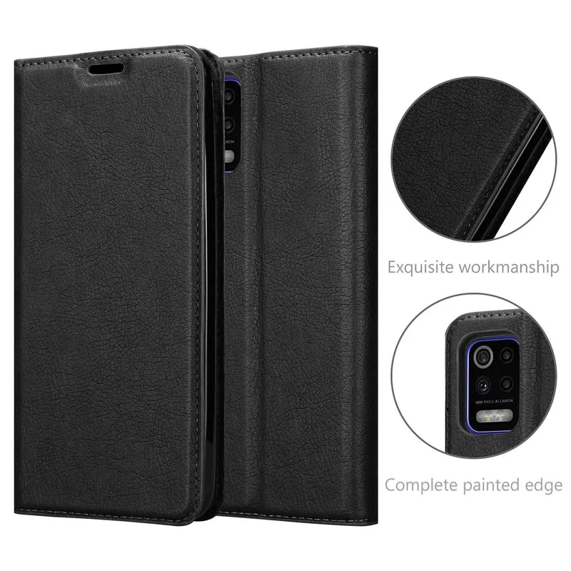 Cadorabo Hülle kompatibel mit LG K52 / K62 / Q52 Schutzhülle mit Magnetverschluss, Standfunktion und Kartenfach