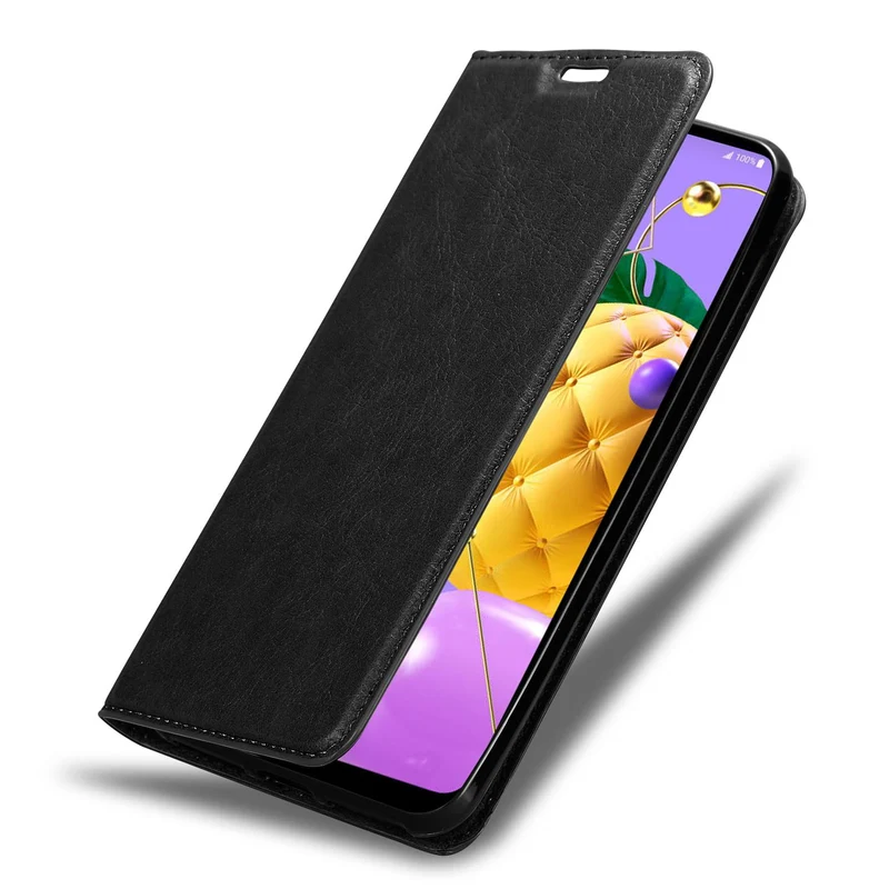 Cadorabo Hülle kompatibel mit LG K52 / K62 / Q52 Schutzhülle mit Magnetverschluss, Standfunktion und Kartenfach