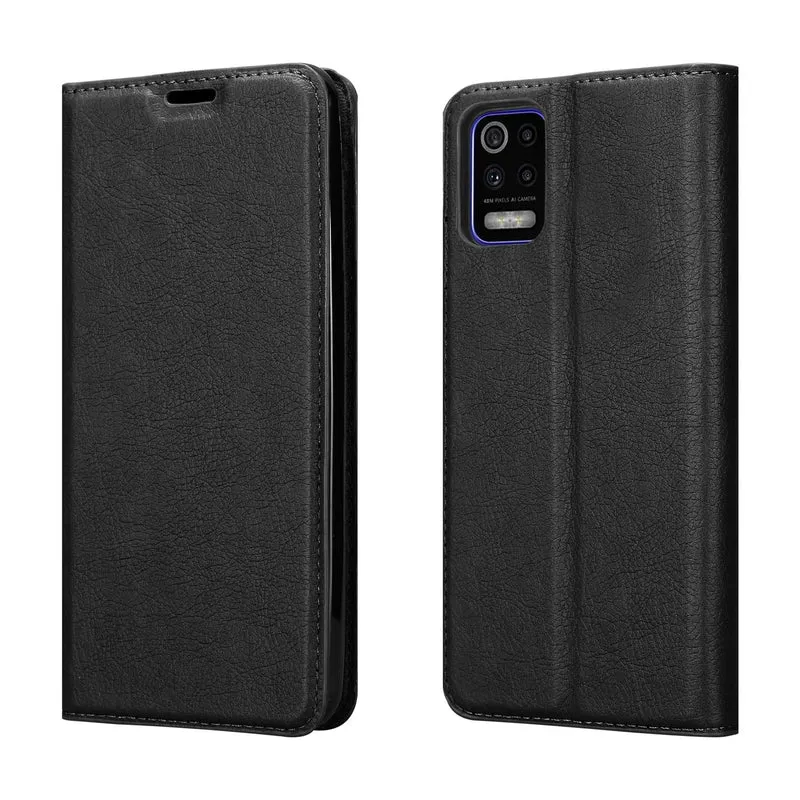 Cadorabo Hülle kompatibel mit LG K52 / K62 / Q52 Schutzhülle mit Magnetverschluss, Standfunktion und Kartenfach