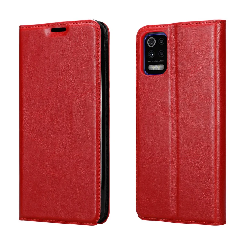 Cadorabo Hülle kompatibel mit LG K52 / K62 / Q52 Schutzhülle mit Magnetverschluss, Standfunktion und Kartenfach