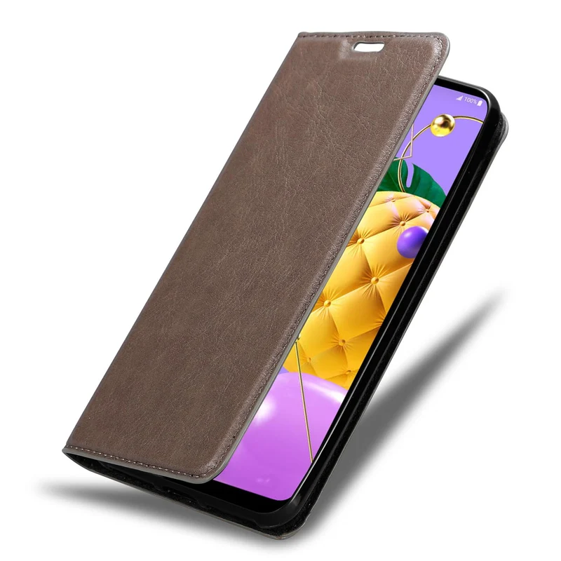 Cadorabo Hülle kompatibel mit LG K52 / K62 / Q52 Schutzhülle mit Magnetverschluss, Standfunktion und Kartenfach