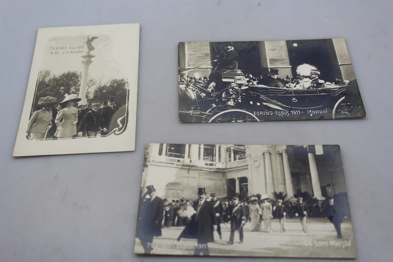 Postkarten Turin 1911 König und Königin