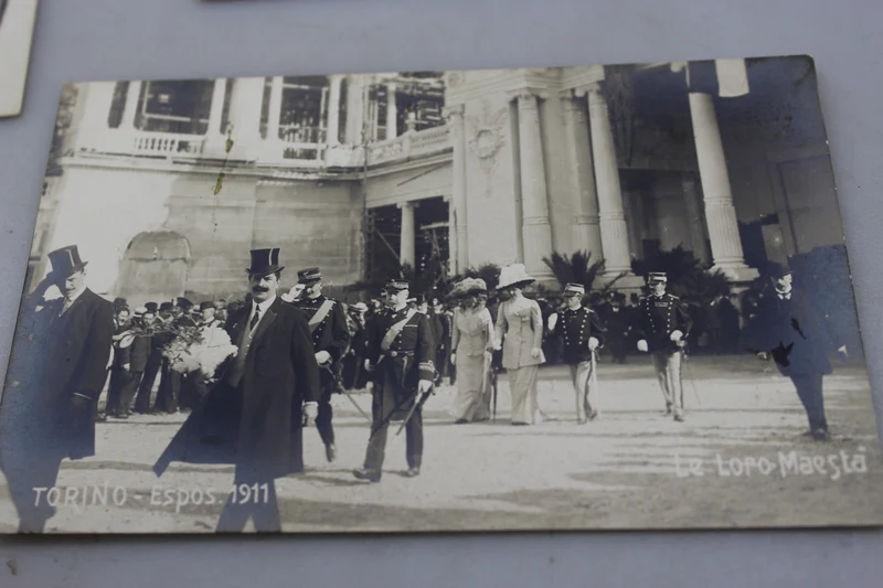 Postkarten Turin 1911 König und Königin