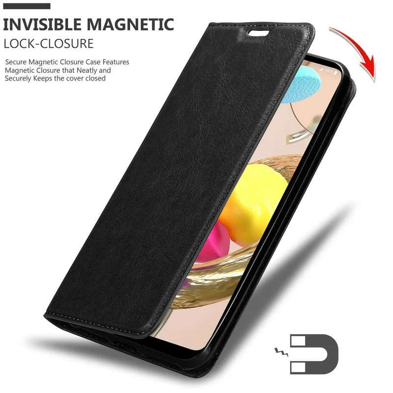 Cadorabo Hülle kompatibel mit LG K42 Schutzhülle mit Magnetverschluss, Standfunktion und Kartenfach