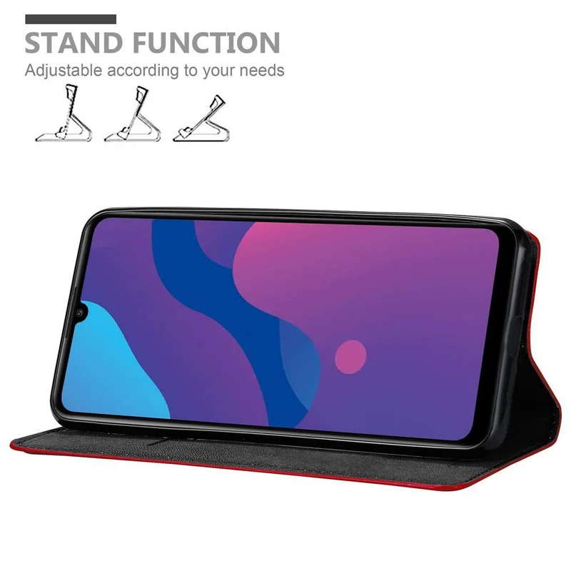 Cadorabo Hülle kompatibel mit Honor 9A Schutzhülle mit Magnetverschluss, Standfunktion und Kartenfach