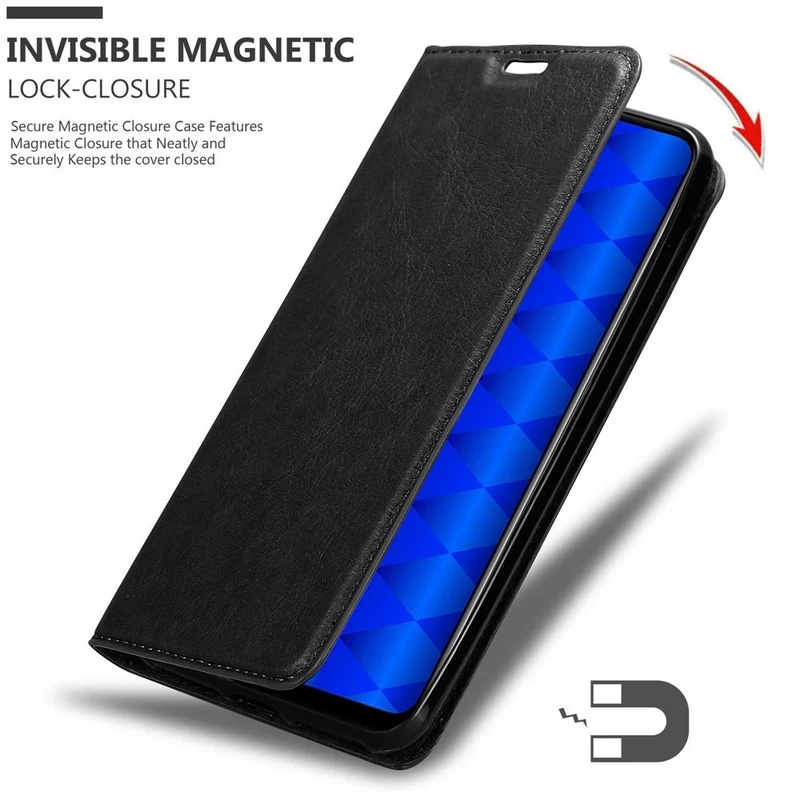 Cadorabo Hülle kompatibel mit Honor 9C Schutzhülle mit Magnetverschluss, Standfunktion und Kartenfach
