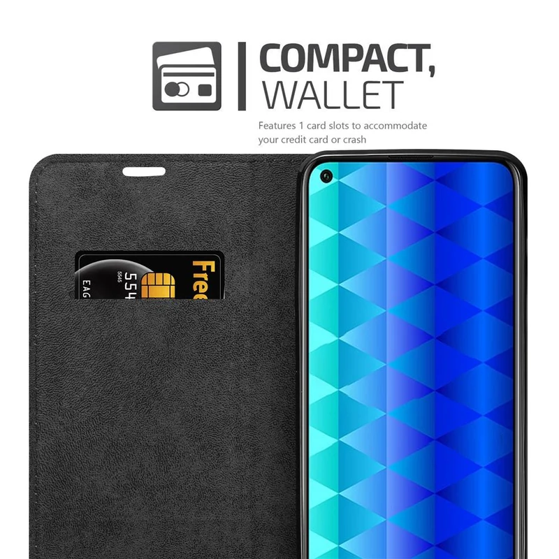 Cadorabo Hülle kompatibel mit Honor 9C Schutzhülle mit Magnetverschluss, Standfunktion und Kartenfach