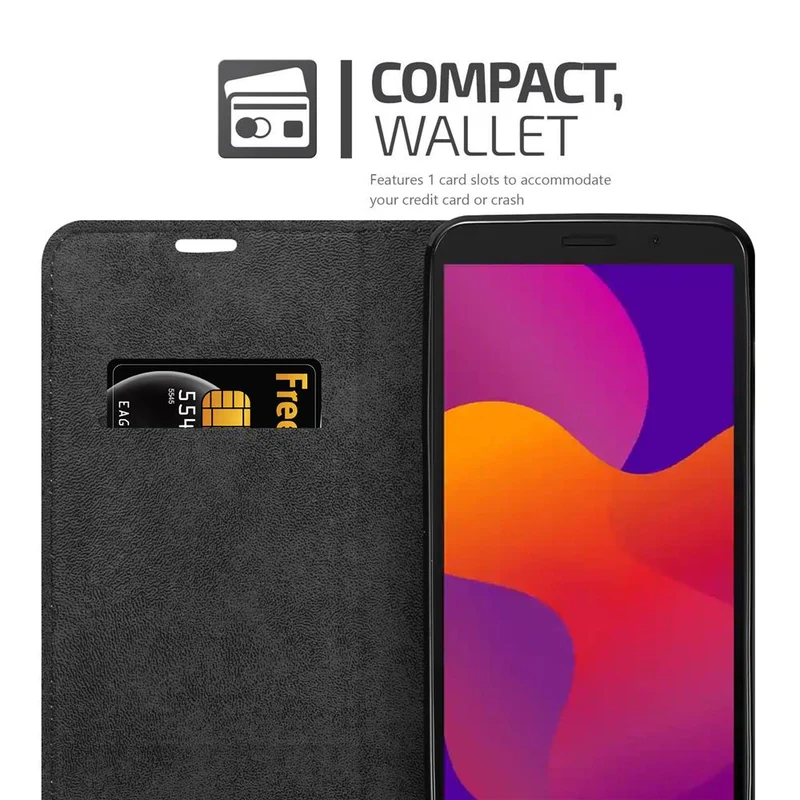 Cadorabo Hülle kompatibel mit Honor 9S / Huawei Y5P Schutzhülle mit Magnetverschluss, Standfunktion und Kartenfach