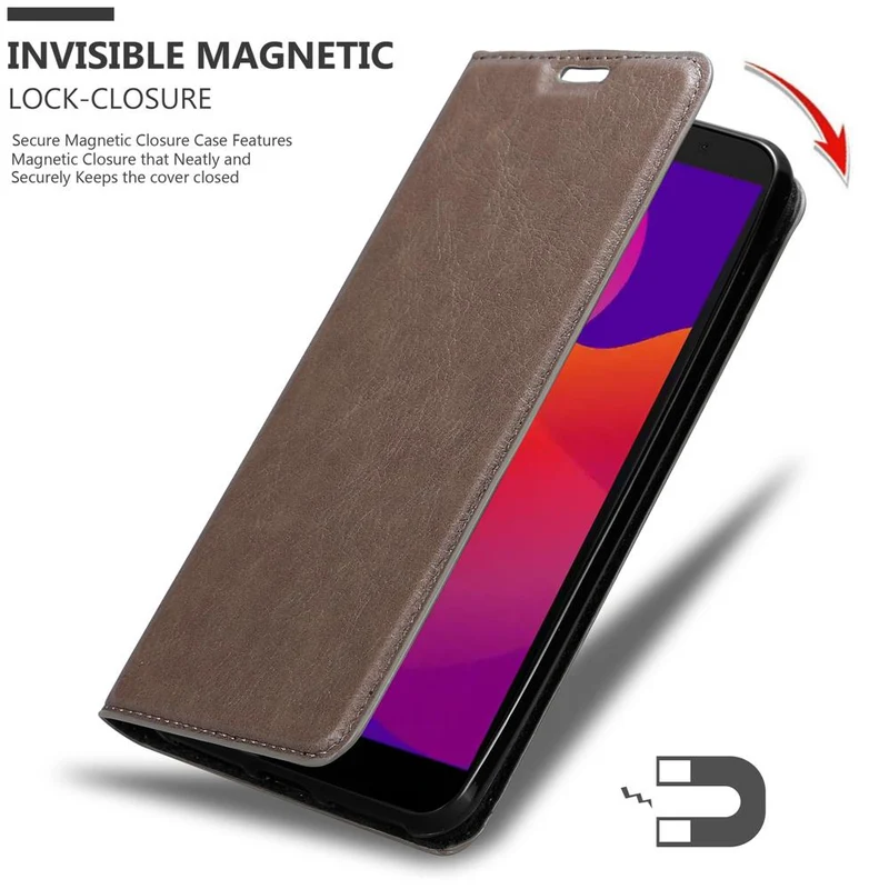 Cadorabo Hülle kompatibel mit Honor 9S / Huawei Y5P Schutzhülle mit Magnetverschluss, Standfunktion und Kartenfach