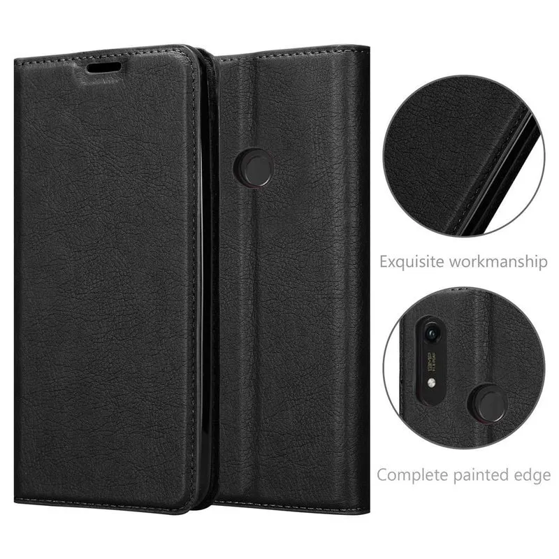 Cadorabo Hülle kompatibel mit Honor 8A 2020 Schutzhülle mit Magnetverschluss, Standfunktion und Kartenfach