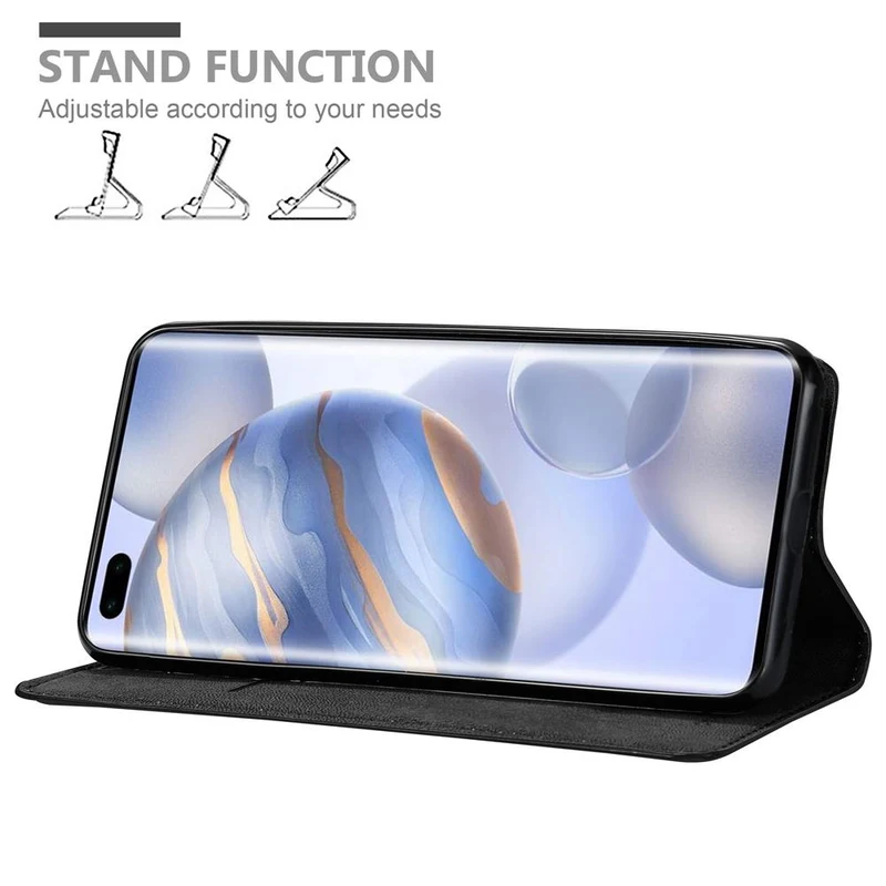 Cadorabo Hülle kompatibel mit Honor 30S Schutzhülle mit Magnetverschluss, Standfunktion und Kartenfach