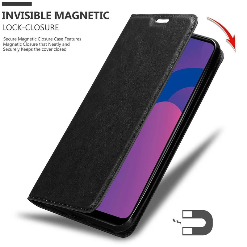 Cadorabo Hülle kompatibel mit Honor PLAY 9A Schutzhülle mit Magnetverschluss, Standfunktion und Kartenfach