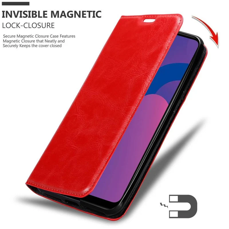 Cadorabo Hülle kompatibel mit Honor PLAY 9A Schutzhülle mit Magnetverschluss, Standfunktion und Kartenfach