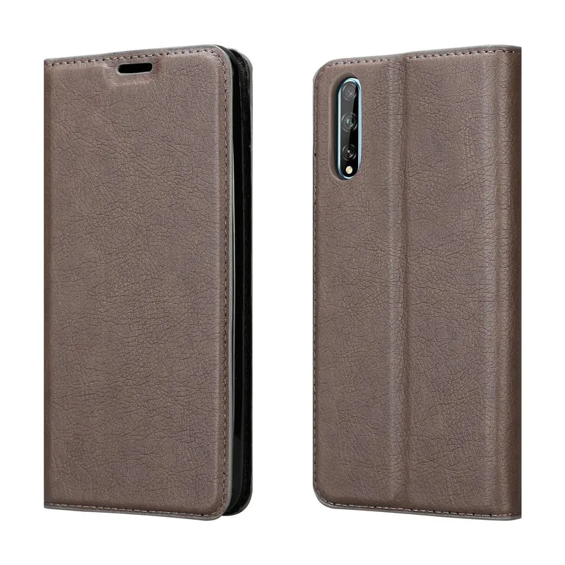 Cadorabo Hülle kompatibel mit Huawei P SMART S Schutzhülle mit Magnetverschluss, Standfunktion und Kartenfach