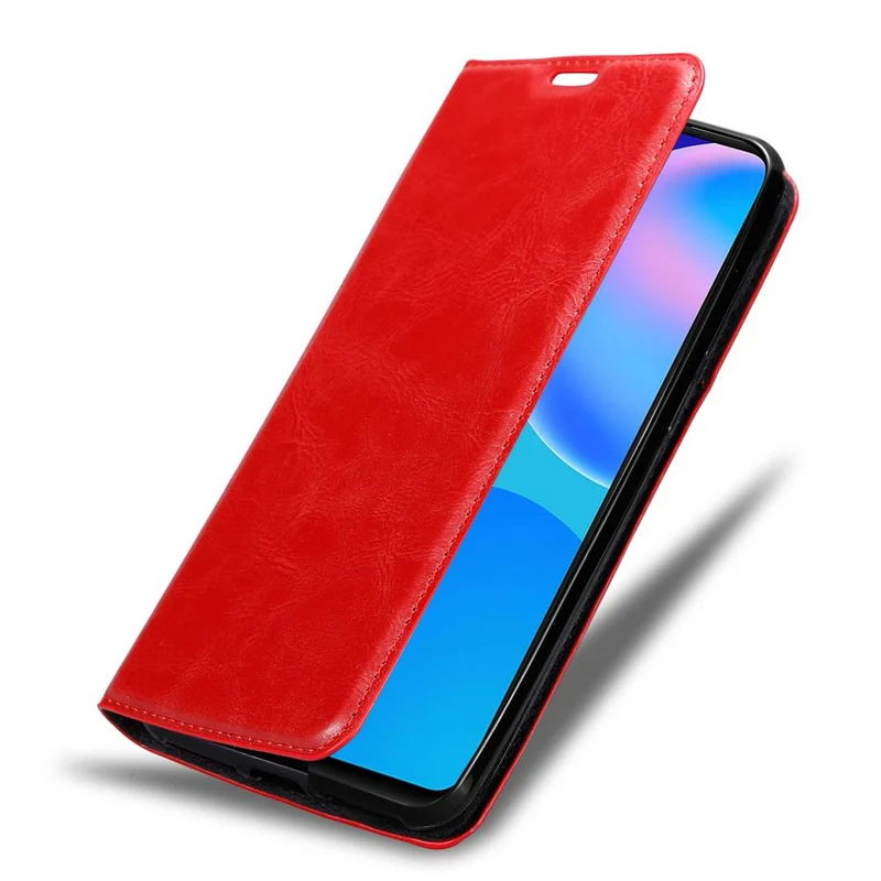 Cadorabo Hülle kompatibel mit Huawei P SMART 2021 Schutzhülle mit Magnetverschluss, Standfunktion und Kartenfach