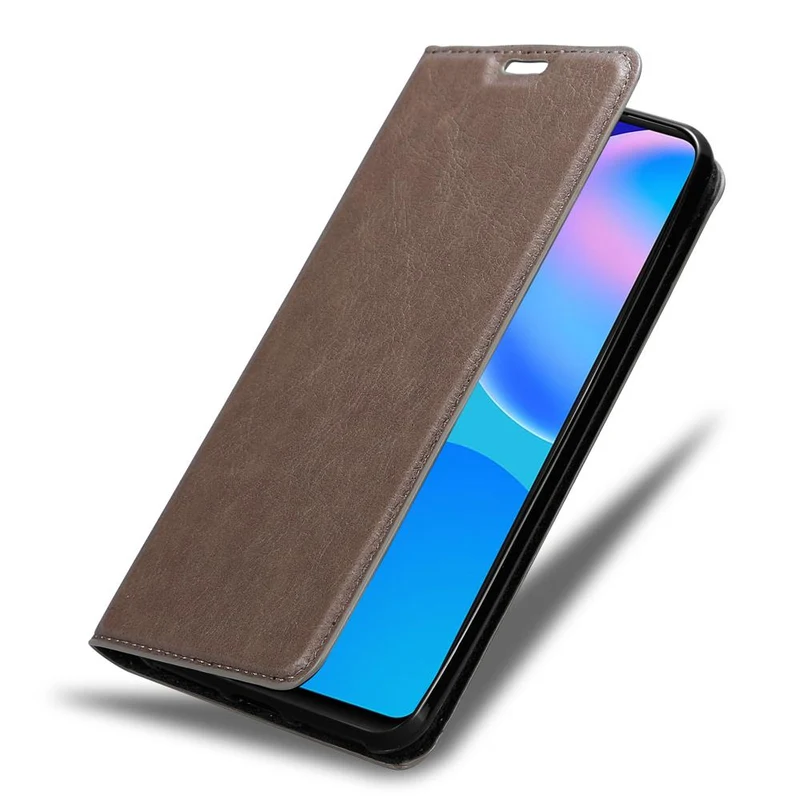 Cadorabo Hülle kompatibel mit Huawei P SMART 2021 Schutzhülle mit Magnetverschluss, Standfunktion und Kartenfach
