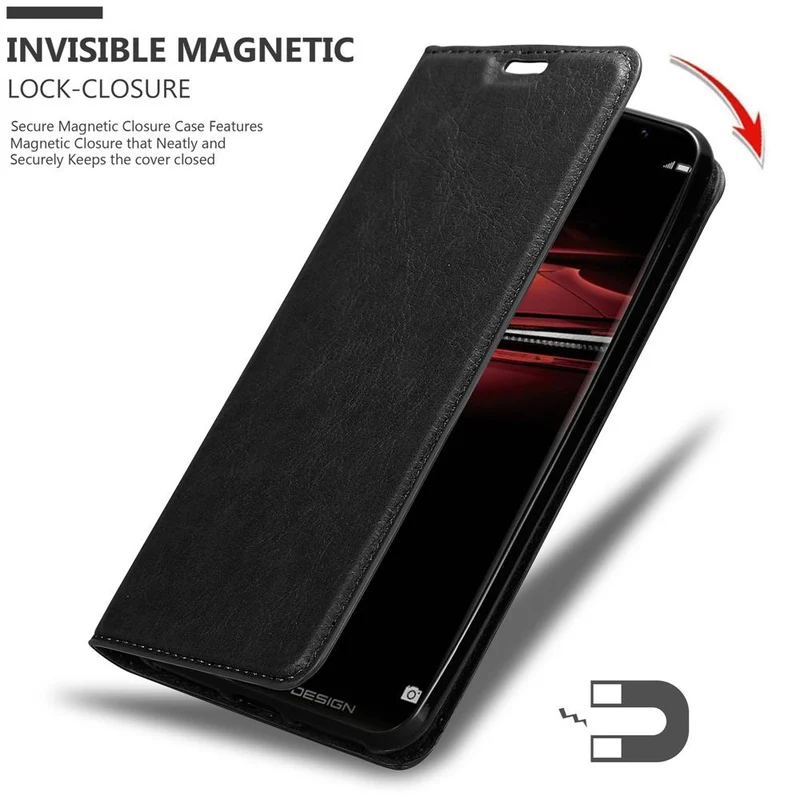 Cadorabo Hülle kompatibel mit Huawei MATE RS Schutzhülle mit Magnetverschluss, Standfunktion und Kartenfach