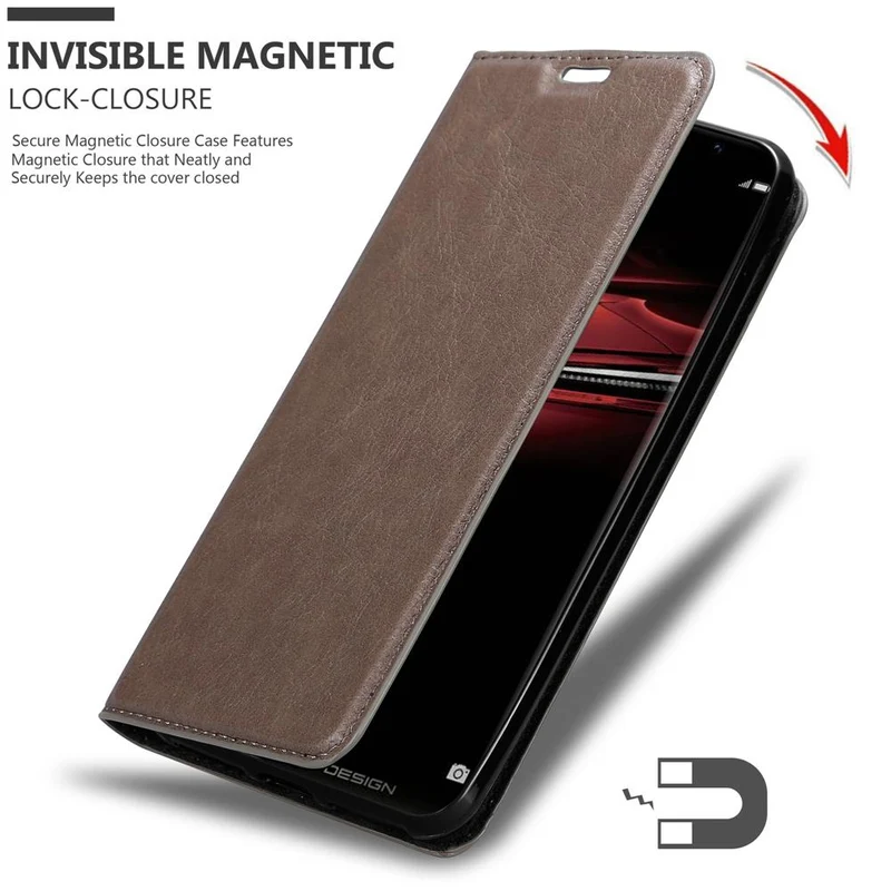 Cadorabo Hülle kompatibel mit Huawei MATE RS Schutzhülle mit Magnetverschluss, Standfunktion und Kartenfach