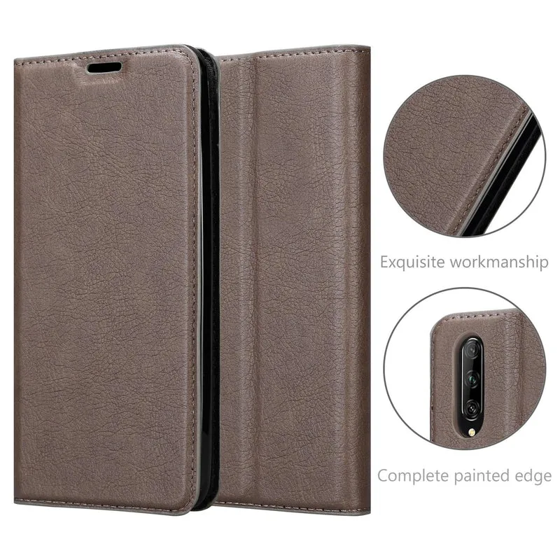 Cadorabo Hülle kompatibel mit Huawei P SMART PRO Schutzhülle mit Magnetverschluss, Standfunktion und Kartenfach