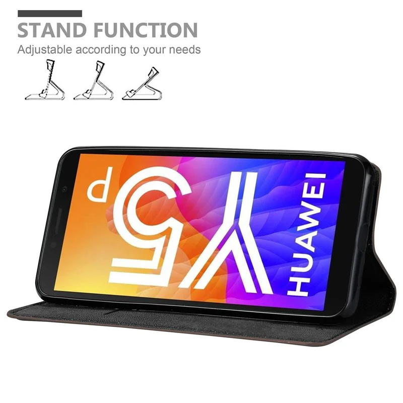 Cadorabo Hülle kompatibel mit Honor 9S / Huawei Y5P Schutzhülle mit Magnetverschluss, Standfunktion und Kartenfach