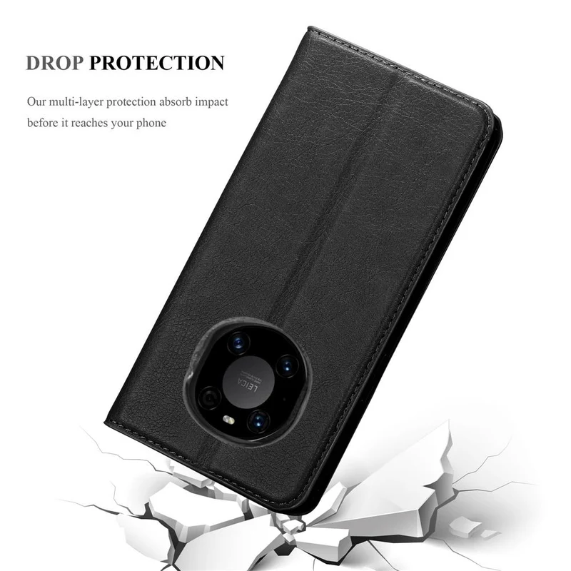 Cadorabo Hülle kompatibel mit Huawei MATE 40 PRO Schutzhülle mit Magnetverschluss, Standfunktion und Kartenfach