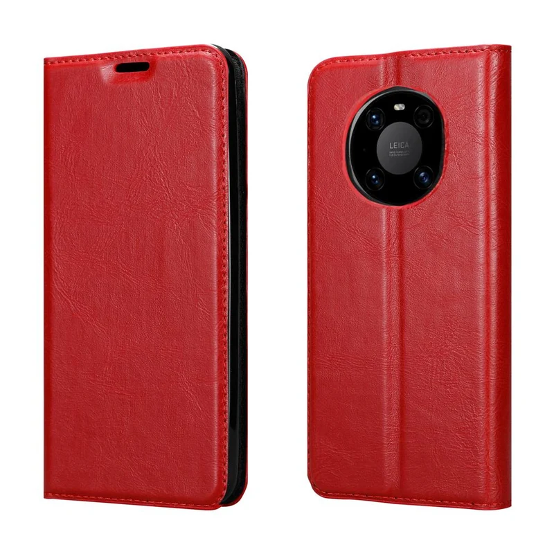 Cadorabo Hülle kompatibel mit Huawei MATE 40 PRO Schutzhülle mit Magnetverschluss, Standfunktion und Kartenfach