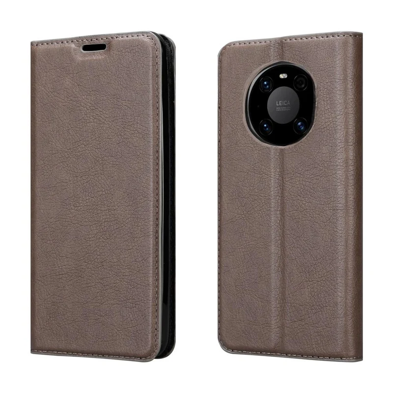 Cadorabo Hülle kompatibel mit Huawei MATE 40 PRO Schutzhülle mit Magnetverschluss, Standfunktion und Kartenfach