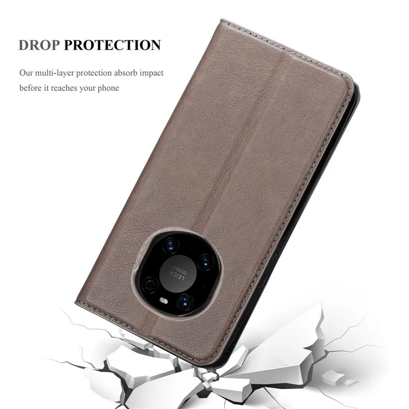 Cadorabo Hülle kompatibel mit Huawei MATE 40 PRO Schutzhülle mit Magnetverschluss, Standfunktion und Kartenfach